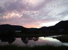 広島の夕日20130908－２